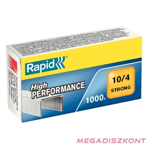 Tűzőkapocs RAPID Strong 10/4 horganyzott 1000 darabos