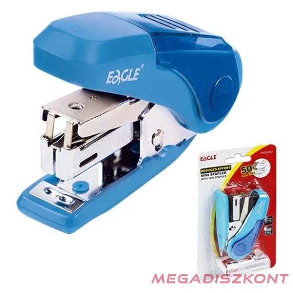 Tűzőgép EAGLE TYSS010 mini asztali 16 lap No 10 kék