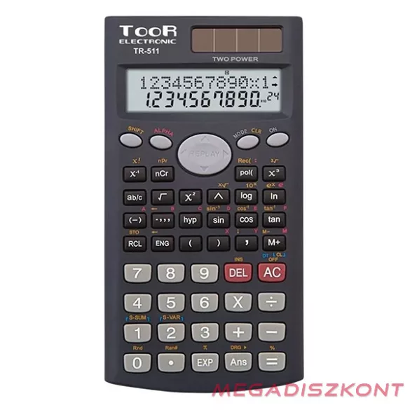 Számológép tudományos TOOR TR-51 240 funkciós 2 soros 12 digit