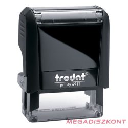   Bélyegző TRODAT Printy 4.0 4911 eco-fekete ház kék párna