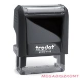 Bélyegző TRODAT Printy 4.0 4911 eco-fekete ház piros párna