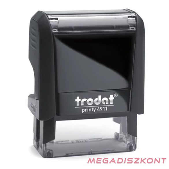Bélyegző TRODAT Printy 4.0 4911 eco-fekete ház piros párna