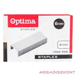 Tűzőkapocs OPTIMA No.6 1000 darabos
