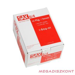 Tűzőkapocs SAX 6/4 cink 1000 darabos