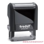 Bélyegző TRODAT 4911 fekete ház+ fekete párna FIZETVE