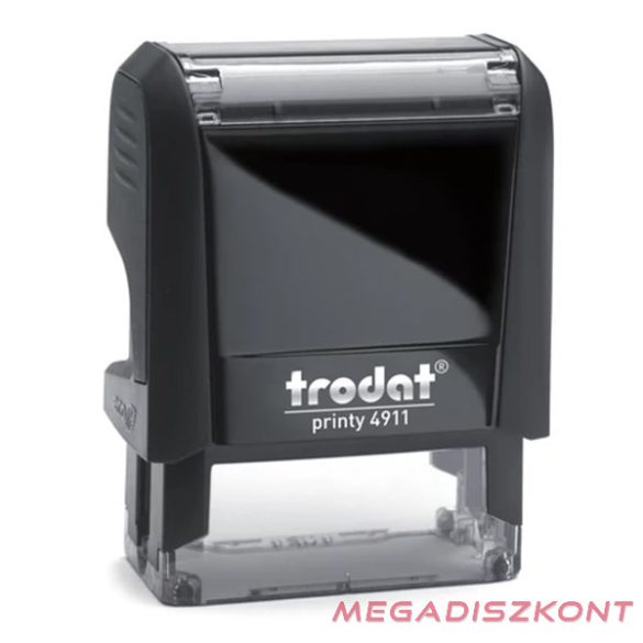 Bélyegző TRODAT 4911 fekete ház+ fekete párna FIZETVE