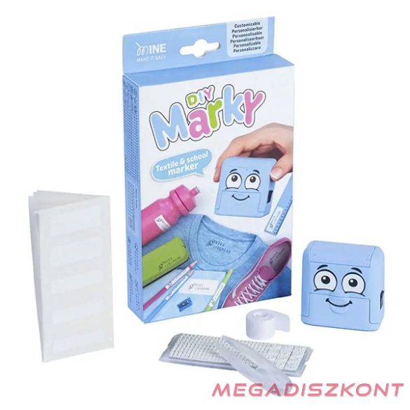 Textilbélyegző MARKY kirakós kék