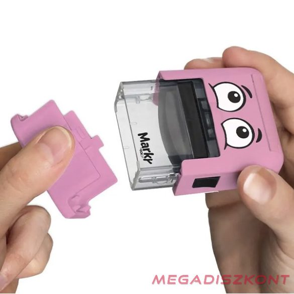 Textilbélyegző MARKY kirakós pink