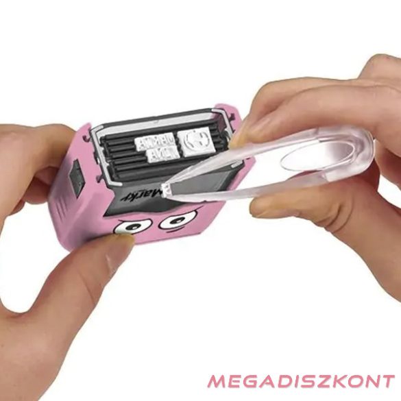 Textilbélyegző MARKY kirakós pink