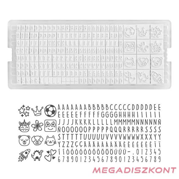 Textilbélyegző MARKY kirakós zöld