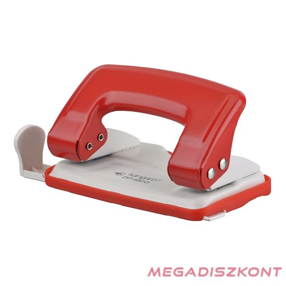 Lyukasztó KANGARO Inspiro DP-480G 2 lyukú fém 12 lap piros-fehér