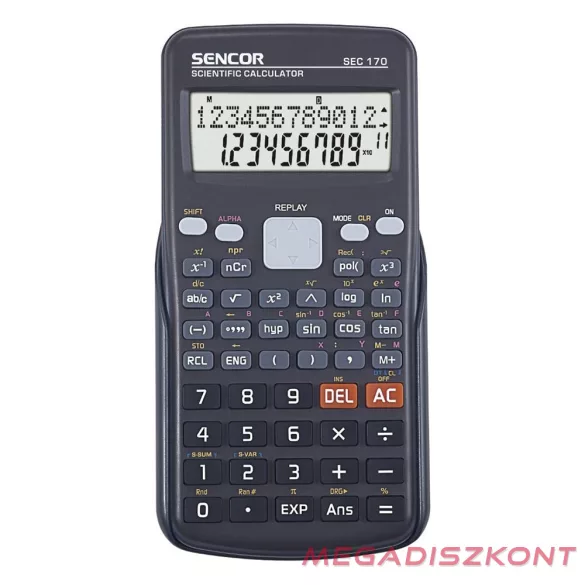 Számológép tudományos SENCOR SEC-170 240 funkciós 2 soros 10+2 digit