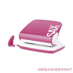 Lyukasztó SAX 318 Design 2 lyukú fém 30 lap rózsaszín