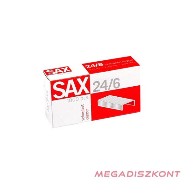 Tűzőkapocs SAX 24/6 réz 1000 db/dob