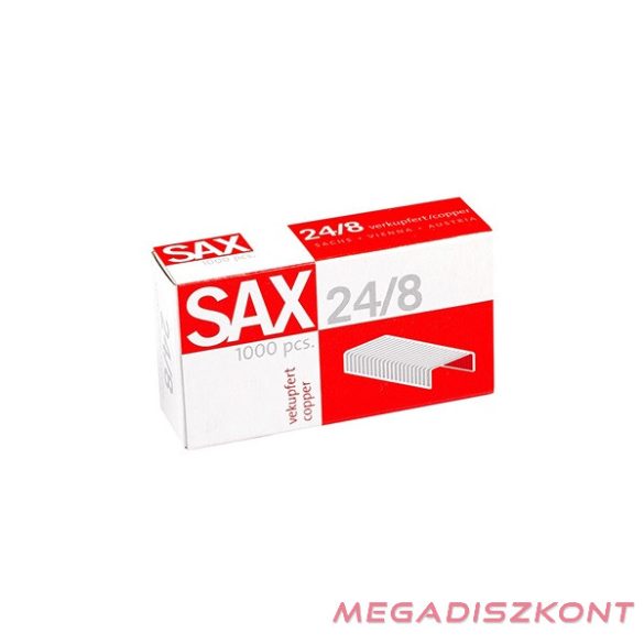 Tűzőkapocs SAX 24/8 réz 1000 db/dob