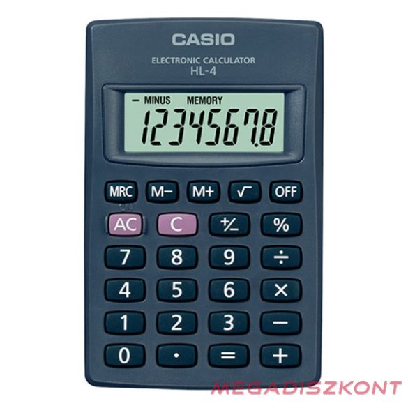 Számológép zseb CASIO HL-4 8 digit