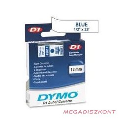   Feliratozó szalag DYMO D1 45014 12mm x 7m fehér alapon kék írásszín
