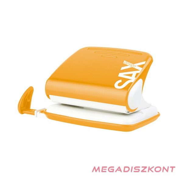 Lyukasztó SAX 318 Design 2 lyukú fém 20 lap narancssárga