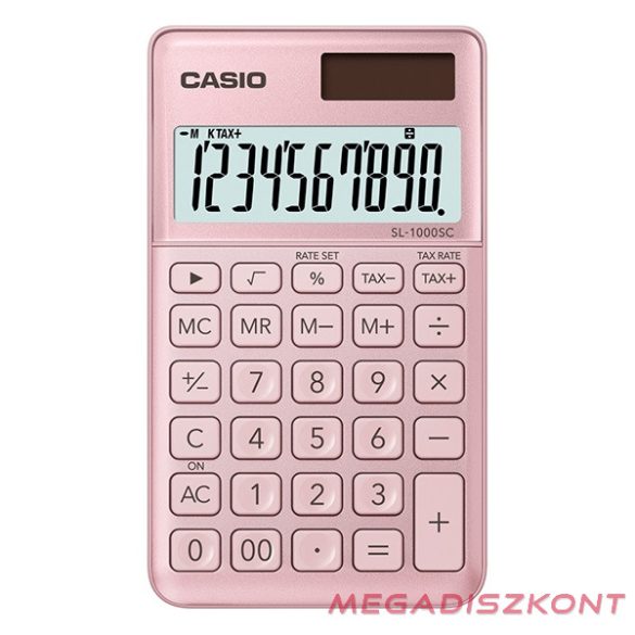 Számológép zseb CASIO SL 1000 SC 10 digit pink