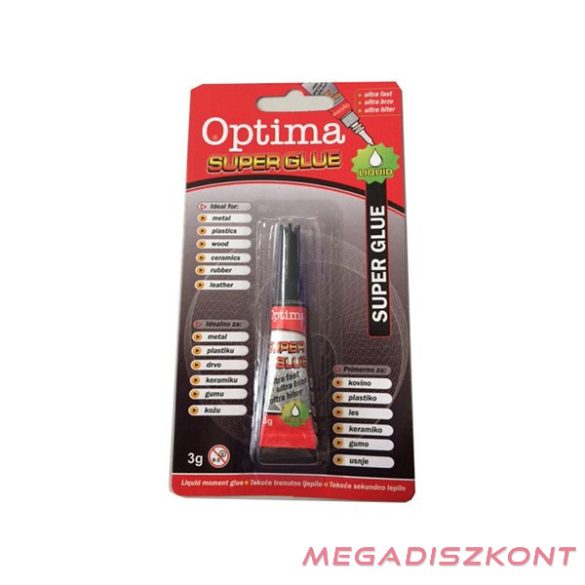 Pillanatragasztó OPTIMA Super Glue 3 g