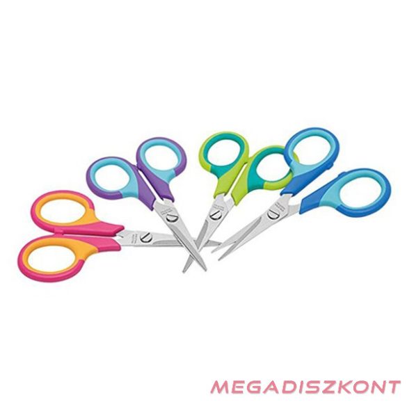 Olló iskolai WEDO Soft-Kid gumifogós hegyes 11,5cm