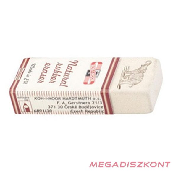 Radír KOH-I-NOOR 6891/30 natural elefántos papírtokos 57x21x11,5mm