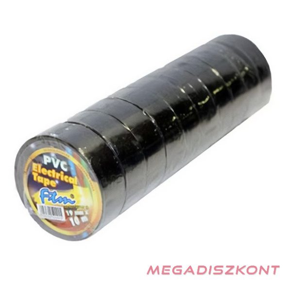 Szigetelőszalag 19mmx10m fekete