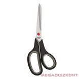 Olló irodai ICO gumifogós 21,5cm fekete