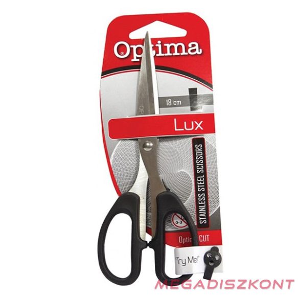 Olló irodai OPTIMA 18cm fekete