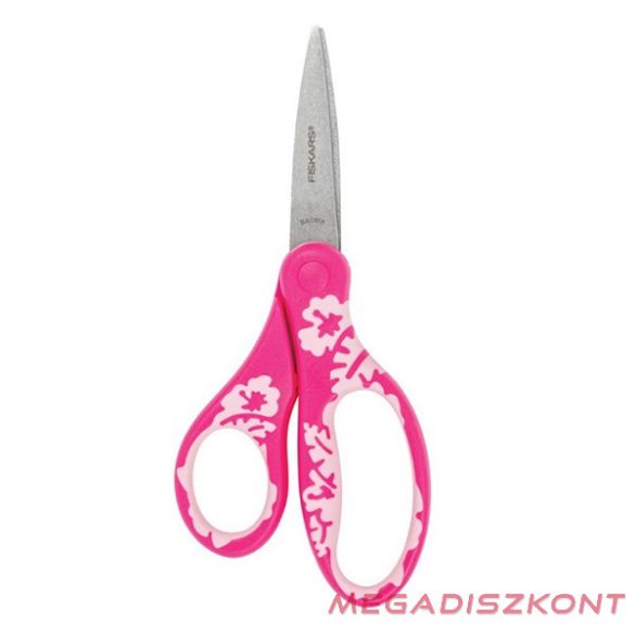 Olló iskolai FISKARS rózsaszín Softgrip 15cm