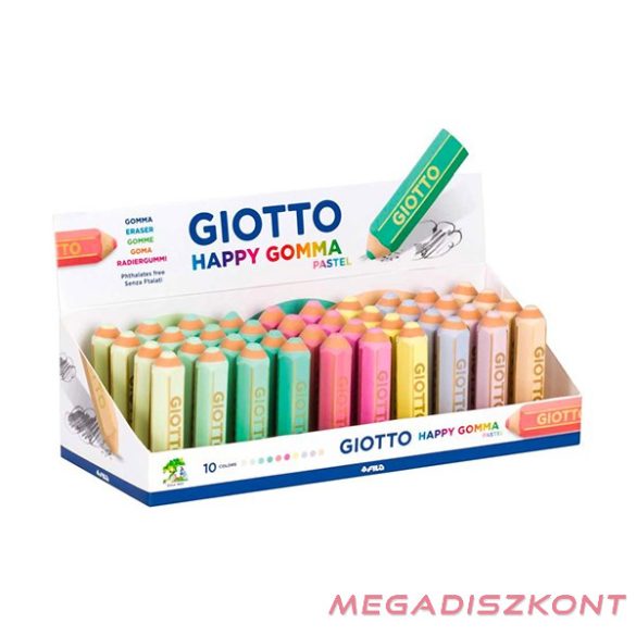 Radír GIOTTO Happy Gomma ceruza formájú élénk színek