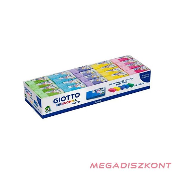 Radír GIOTTO mini gomma pasztell színek