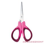 Olló iskolai NEBULO hegyes ergonómikus 14cm vegyes színek