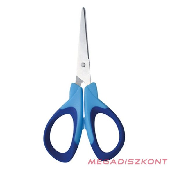Olló iskolai NEBULO hegyes ergonómikus 14cm vegyes színek