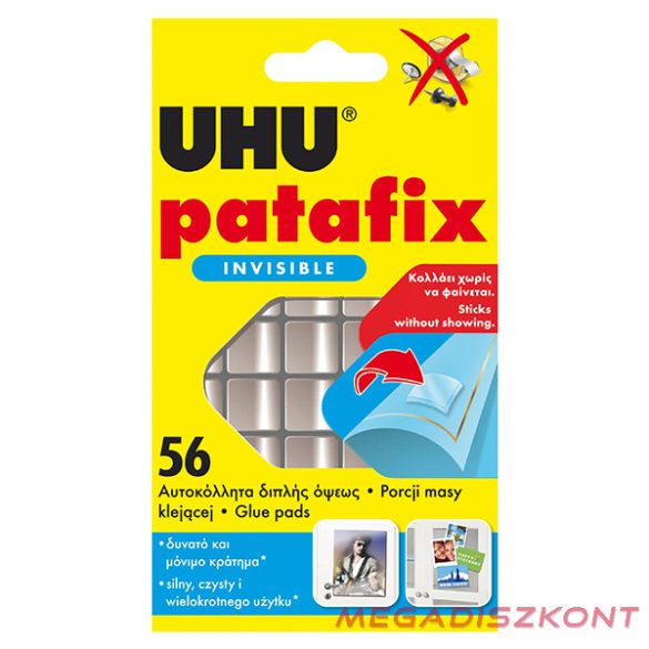 Gyurmaragasztó UHU átlátszó 56 kocka/csomag