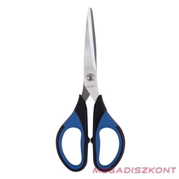 Olló irodai SPOKO S0535 15cm szimmetrikus fekete-kék