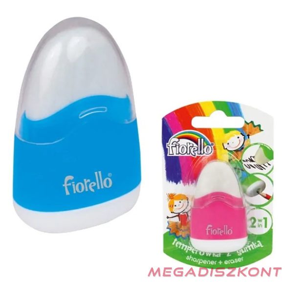 Radír+hegyező FIORELLO GR-F460 vegyes színekben