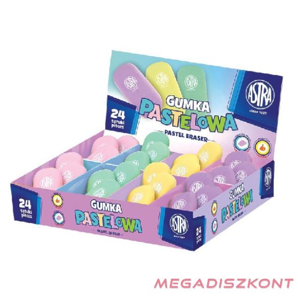 Radír ASTRA pasztell