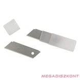 Univerzális vágókés WEDO 18 mm biztonsági 13,6 cm fém test gumi fogórész fém sínnel piros rövid pengével