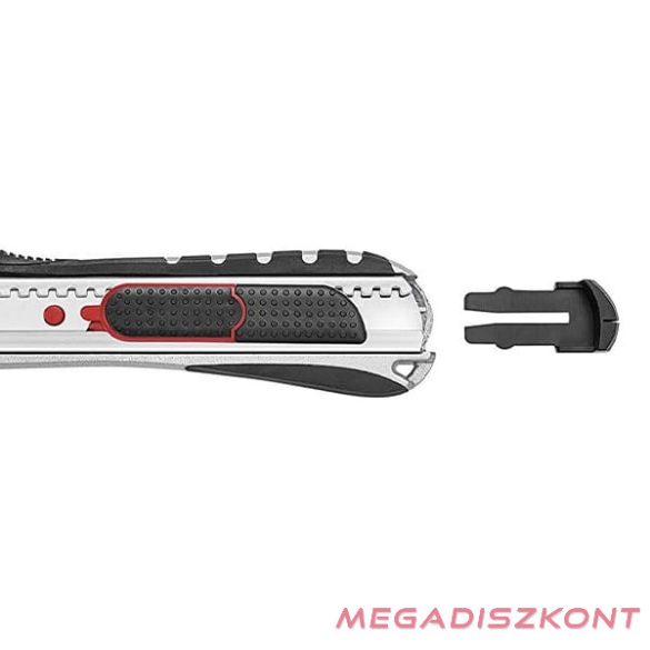 Univerzális vágókés WEDO 18 mm biztonsági 18,6 cm fém test gumi fogórész fém sínnel