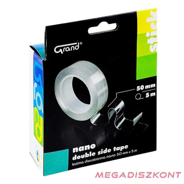 Ragasztószalag kétoldalas GRAND 50mm x 5m NANO