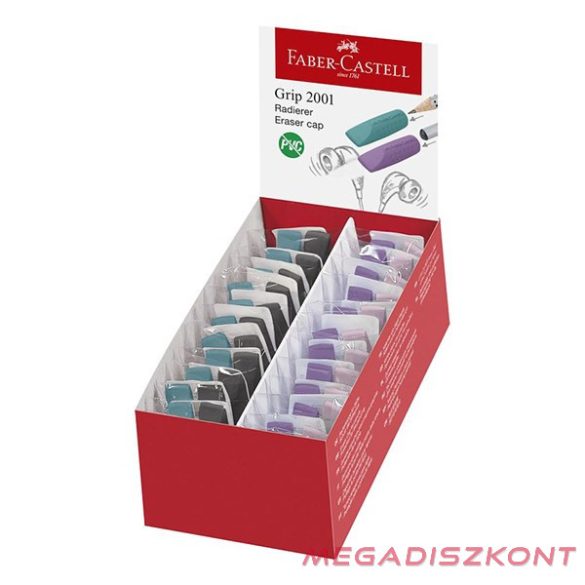 Kupakradír FABER-CASTELL Grip 2001 40x10mm 2 darabos fekete/óceánkék rózsaszín/lila színek