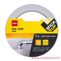 Ragasztószalag DELI 48 mm x 20 m alumínium