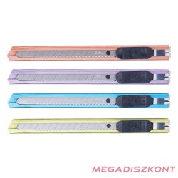   Univerzális vágókés DELI Small fém test 9 mm vegyes pasztell színekben