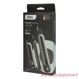 Univerzális vágókés DELI műanyag test különböző méret zöld 3 darabos