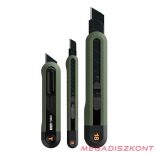 Univerzális vágókés DELI műanyag test különböző méret zöld 3 darabos