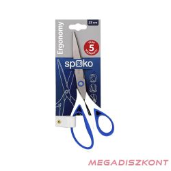 Olló irodai SPOKO Ergonomy 23 aszimetrikus kék-fehér