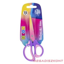Olló iskolai ASTRA KIDS neon kerekített 15cm