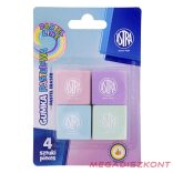 Radír ASTRA pasztell 4 darab/bliszter