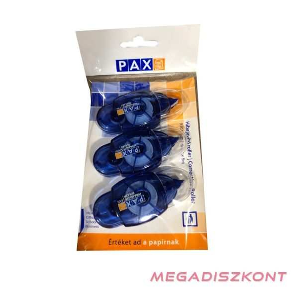 Hibajavító roller PAX R101 5mmx5m 3 db/csomag kék